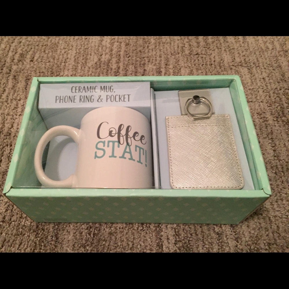 Coffee Mug and Pocket Ring Set